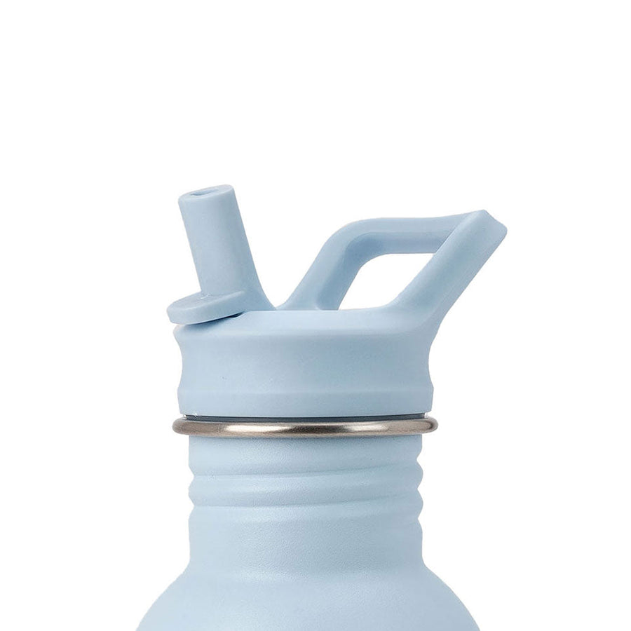 JBØRN Water Bottle Lid Replacement with Straw Powder Blue - Personalisable Baby Products Sold and Personalised by JustBørn