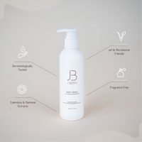 JBØRN Baby Cream | Fragrance-Free with Prebiotics & Probiotics Baby Cream 200 ml - Personalisable Baby Products Sold and Personalised by JustBørn
