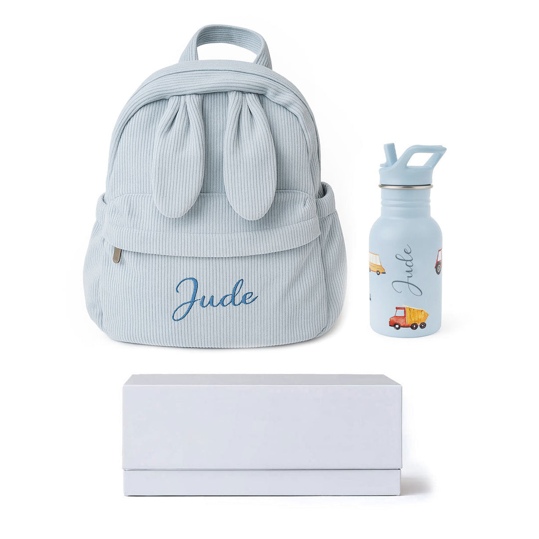 JBØRN personalisiertes Set | Rucksack- & Wasserflaschen-Set