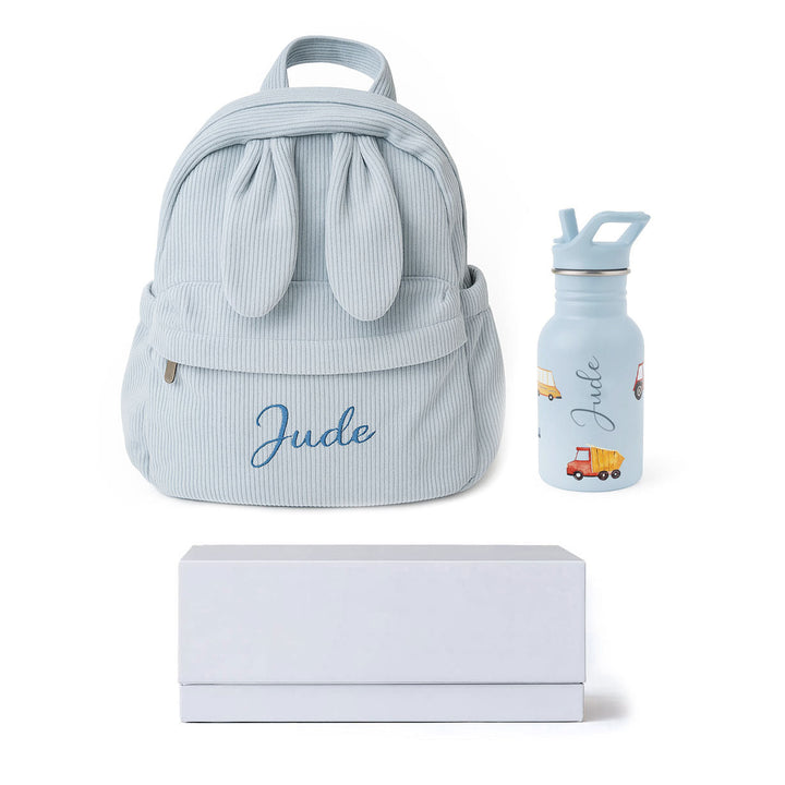 JBØRN personalisiertes Set | Rucksack- & Wasserflaschen-Set