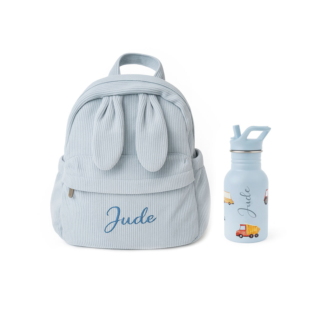 JBØRN personalisiertes Set | Rucksack- & Wasserflaschen-Set