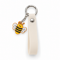 JBØRN Backpack Charm | Name Strap & Character Charm Bag Charm | Bee - Personalisable Baby Products Sold and Personalised by JustBørn
