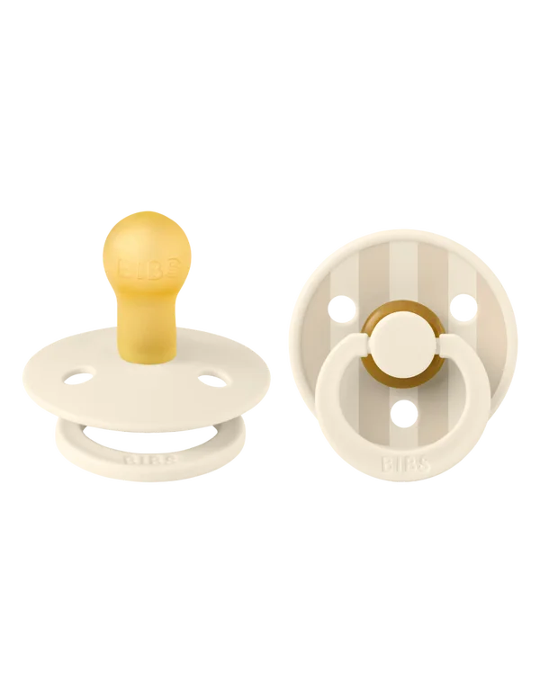 BIBS Liberty & Studio Natural Rubber Latex Pacifiers in Vanilla Ivory, sold by JBørn Baby Products Shop, Personalizable by JustBørn