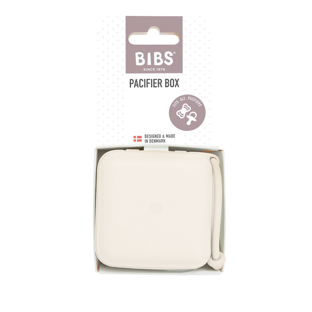 BIBS Pacifier Box Ivory - Personalisable Baby Products Sold and Personalised by JustBørn