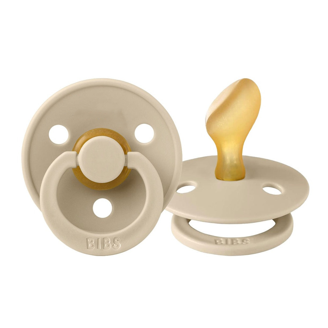 BIBS Colour Anatomical Natural Rubber Latex Pacifier | Personalised Vanilla - Personalisable Baby Products Sold and Personalised by JustBørn