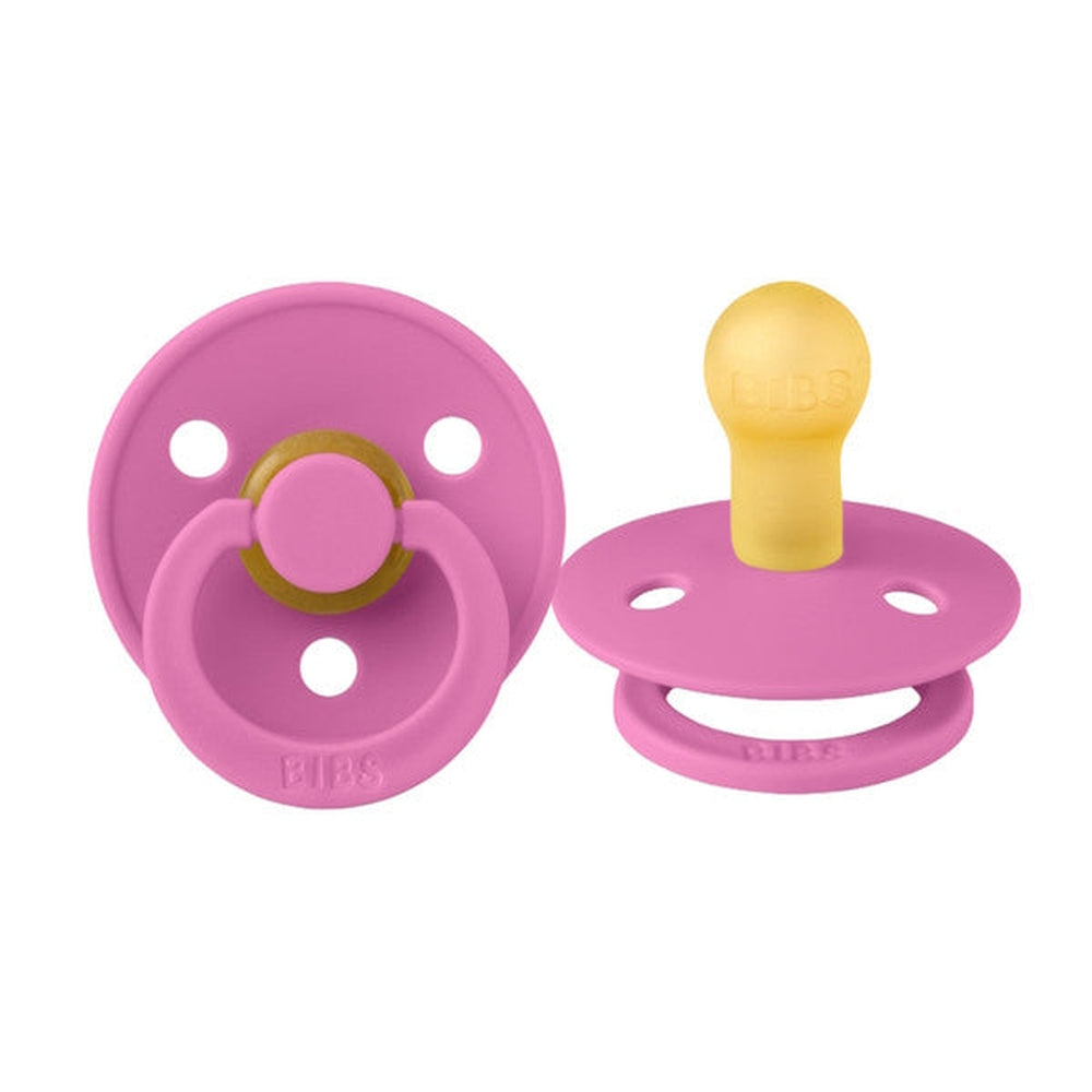 BIBS Colour Natural Rubber Latex Pacifiers (Size 1 & 2) | Personalised in Bubblegum, sold by JBørn Baby Products Shop, Personalizable by JustBørn