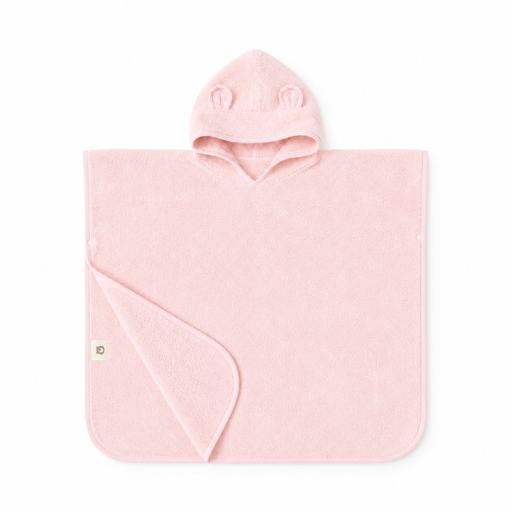 JBØRN Organic Cotton Towelling Hooded Poncho Blossom Poncho - Personalisable Baby Products Sold and Personalised by JustBørn