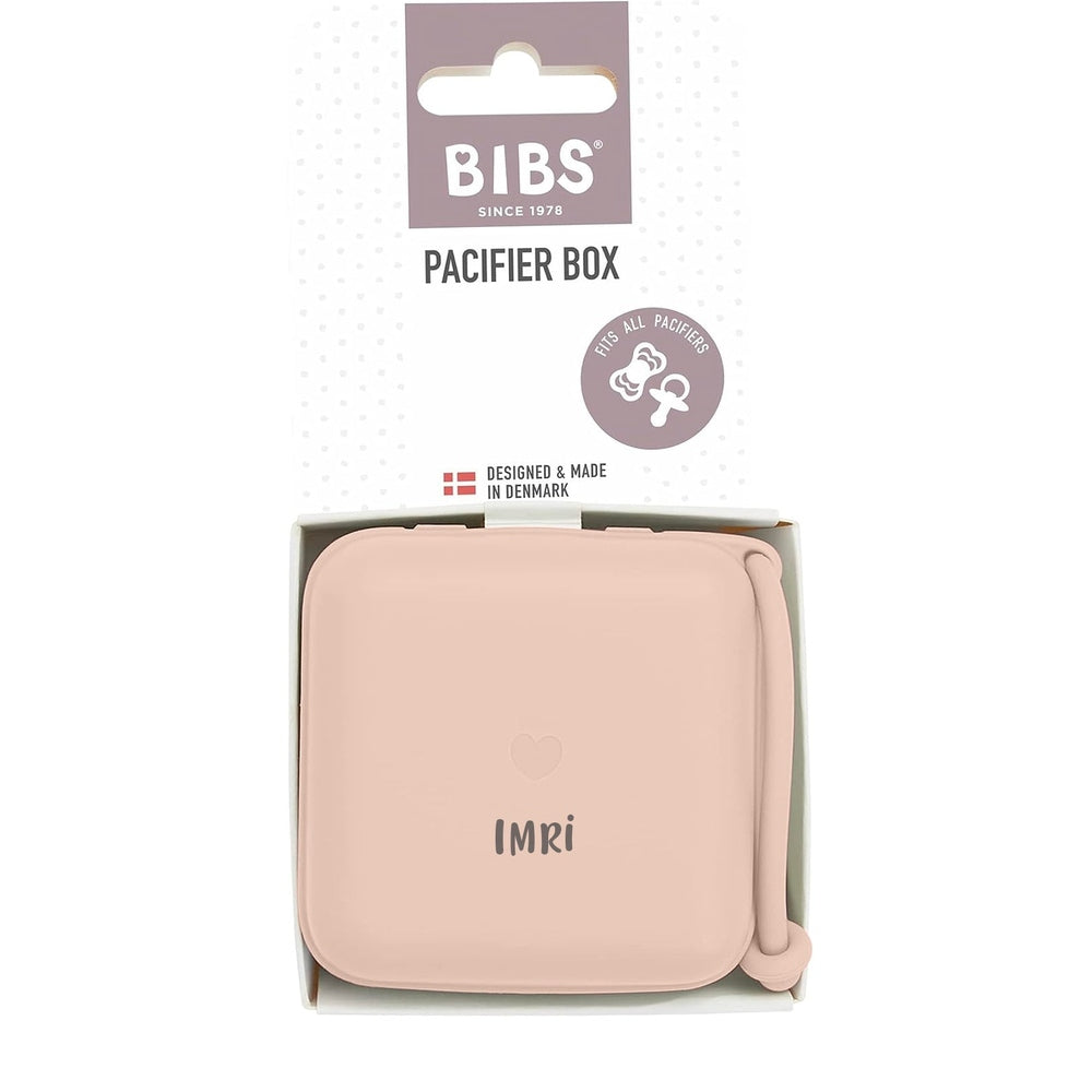 BIBS Pacifier Box | Personalised in Blush, sold by JBørn Baby Products Shop, Personalizable by JustBørn