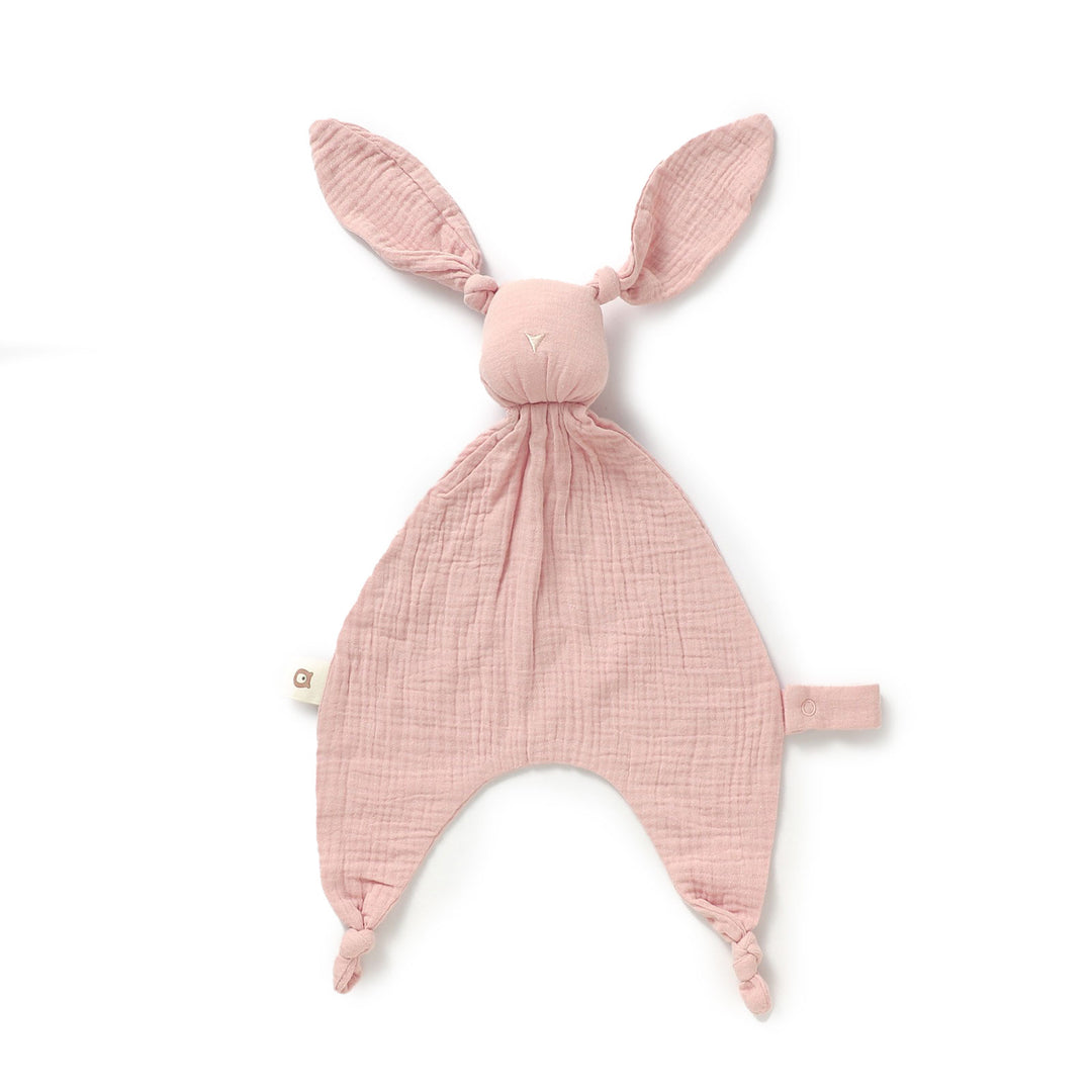 JBØRN Organic Cotton Bunny Comforter Muslin Blush No - Personalisable Baby Products Sold and Personalised by JustBørn