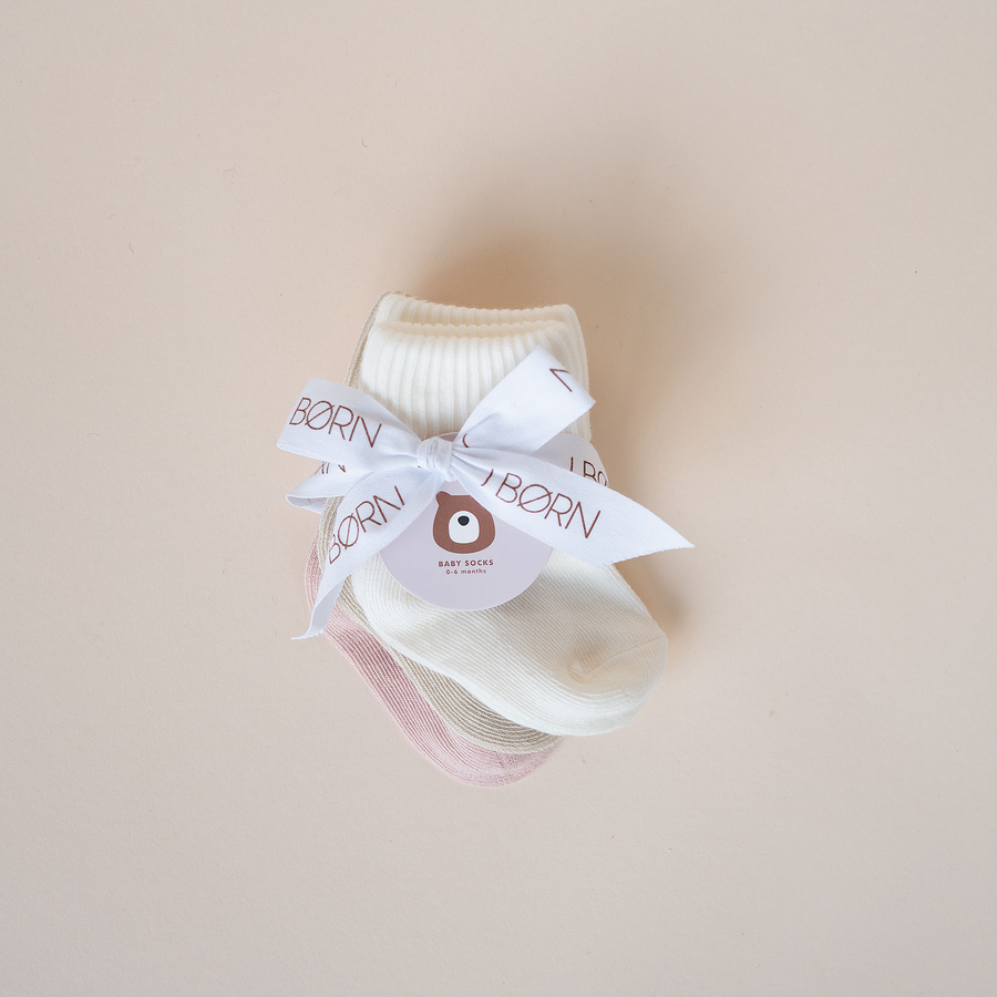 JBØRN Organic Cotton Baby Socks - Personalisable Baby Products Sold and Personalised by JustBørn