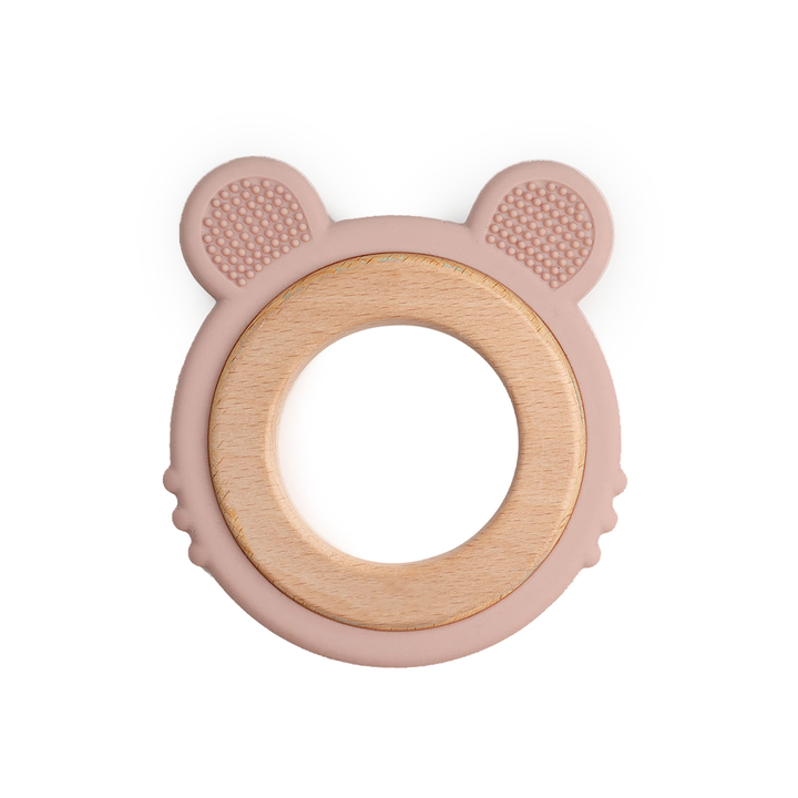 JBØRN Lion Teether Blush - Personalisable Baby Products Sold and Personalised by JustBørn