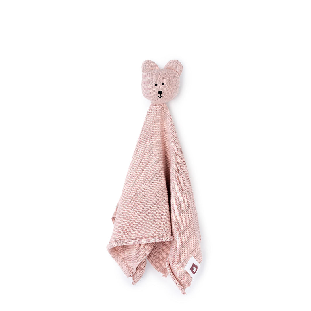 Blush JBØRN Bear Knit Comforter | Personalisable by Just Børn sold by JBørn Baby Products Shop