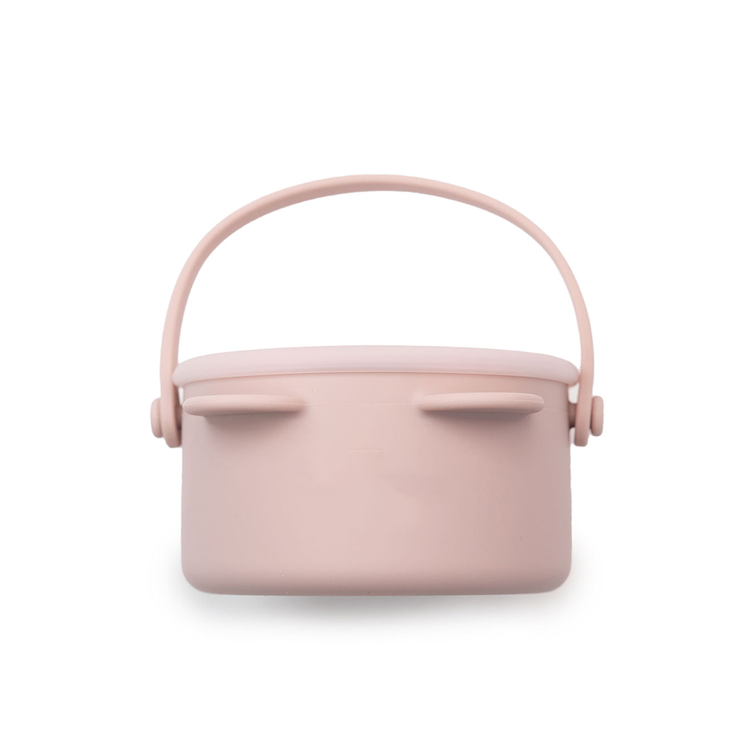 JBØRN Snack Cup With Lid & Handle | Personalise Blush - Personalisable Baby Products Sold and Personalised by JustBørn