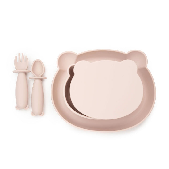 Blush JBØRN Baby Meal Time Set | Weaning Set | Personalisable by Just Børn sold by JBørn Baby Products Shop