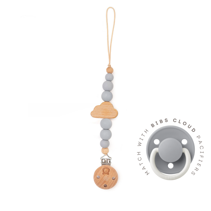 JBØRN Cloud Pacifier Clip Cloud - Personalisable Baby Products Sold and Personalised by JustBørn