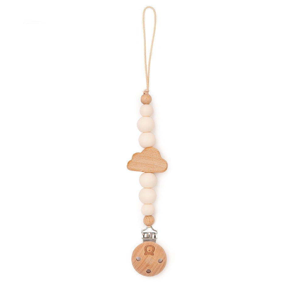 JBØRN CLOUD Pacifier Clip | Personalisable in Ivory, sold by JBørn Baby Products Shop, Personalizable by JustBørn