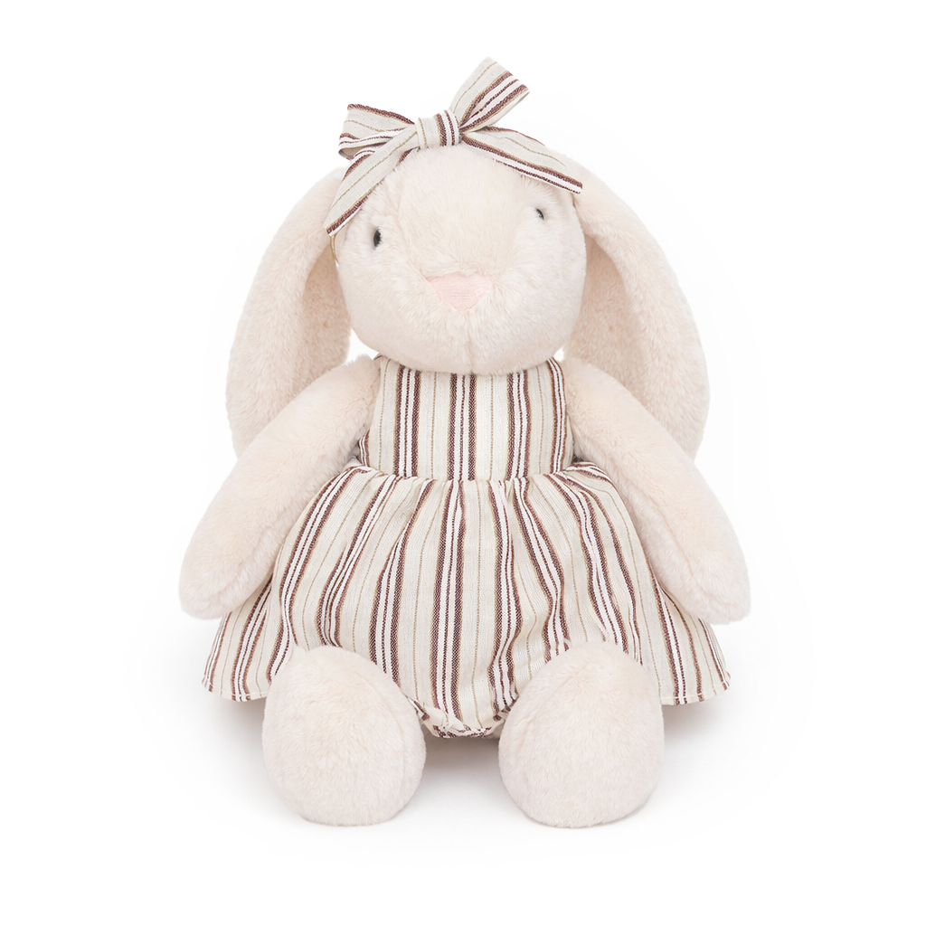 JBØRN Gepersonaliseerd crème konijntje knuffel voor kinderen (ideaal cadeau voor kinderen van 1-3 jaar)