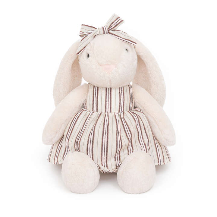 JBØRN Gepersonaliseerd crème konijntje knuffel voor kinderen (ideaal cadeau voor kinderen van 1-3 jaar)