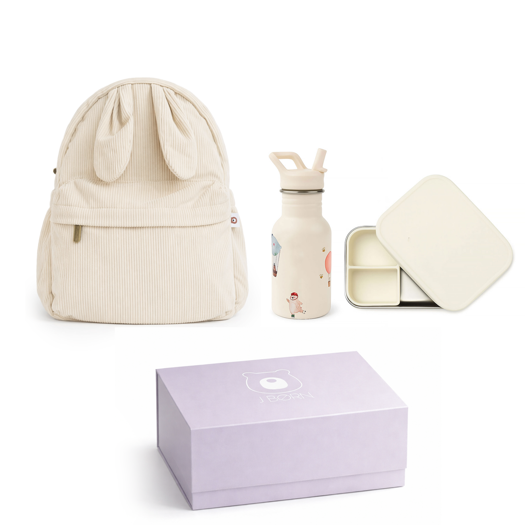 JBØRN Toddler Travel Bundle | Backpack, Water Bottle & Lunch Box Set - Personalisable Baby Products Sold and Personalised by JustBørn