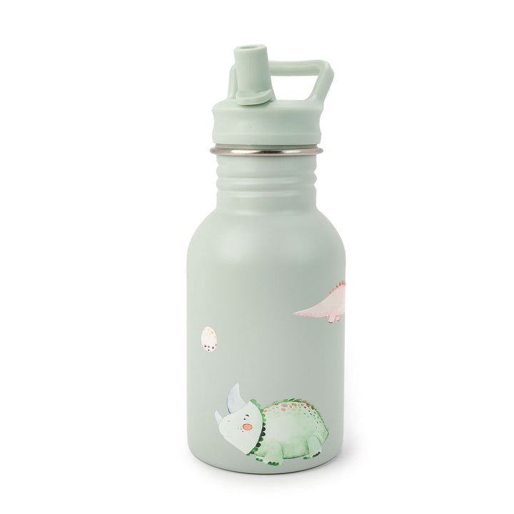 JBØRN Personalised Stainless Steel Kids Water Bottle Dinosaurs No - Personalisable Baby Products Sold and Personalised by JustBørn