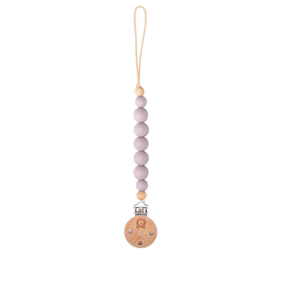 JBØRN Pacifier Clip Dusky Lilac - Personalisable Baby Products Sold and Personalised by JustBørn