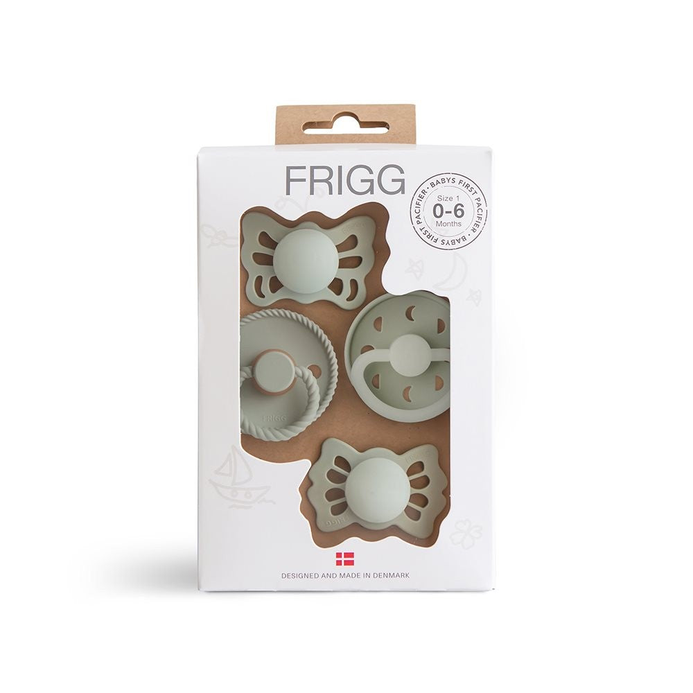 FRIGG Baby's First Pacifier Pack Sage - Personalisable Baby Products Sold and Personalised by JustBørn