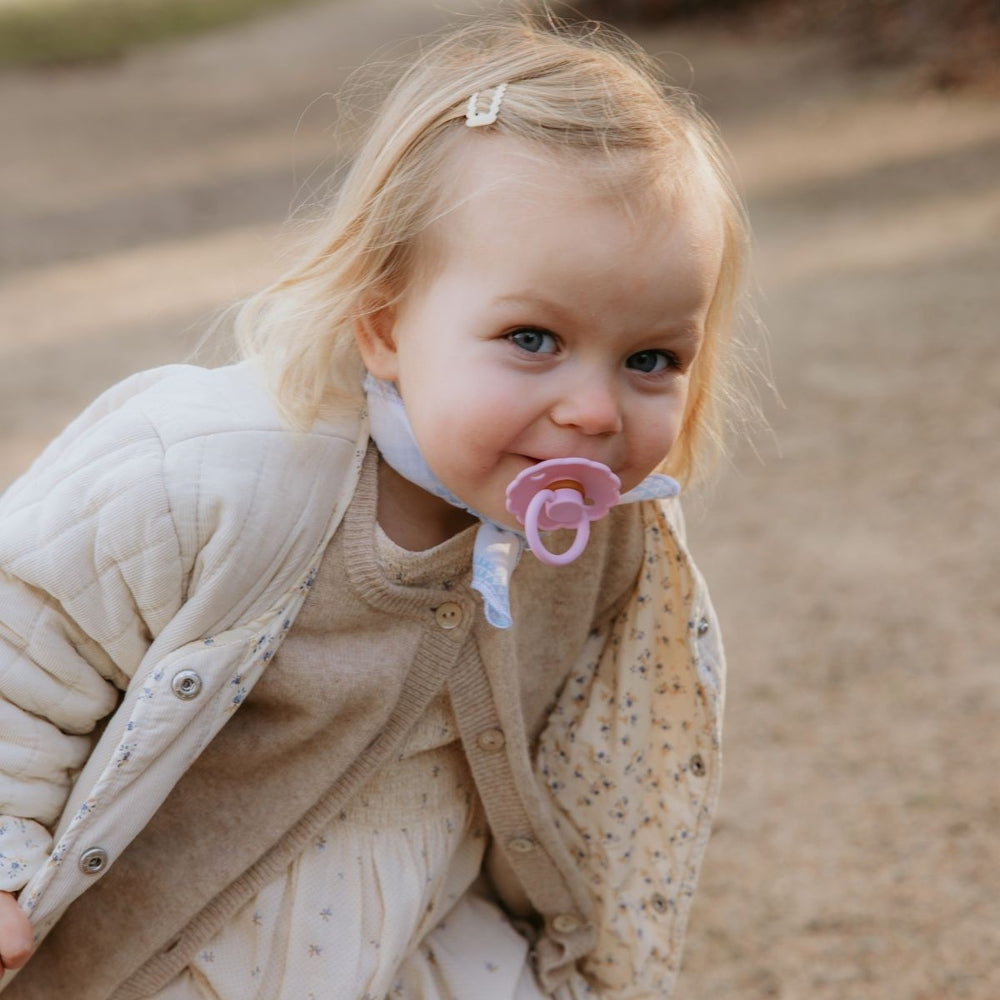 FRIGG Daisy Natural Rubber Latex Pacifier - Personalisable Baby Products Sold and Personalised by JustBørn