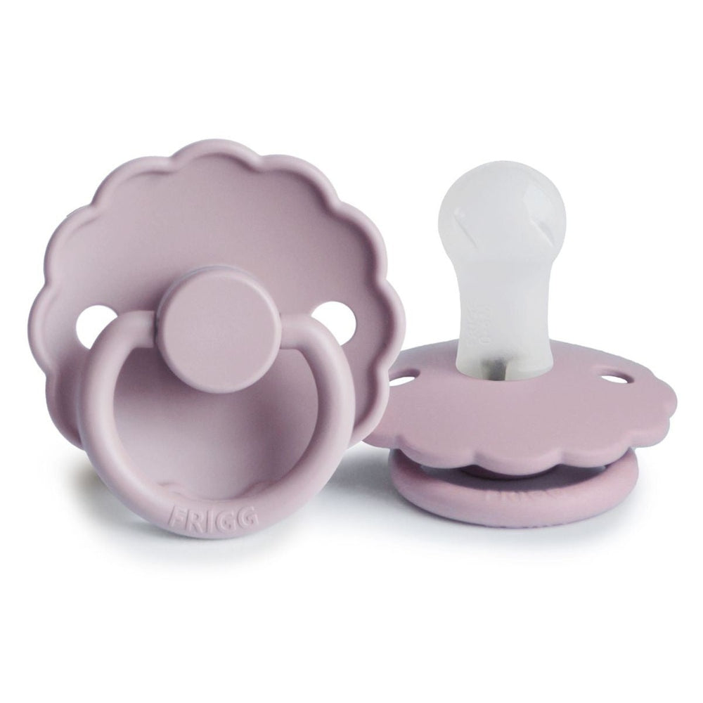 FRIGG Daisy Silicone Pacifier | Personalised in Soft Lilac, sold by JBørn Baby Products Shop, Personalizable by JustBørn