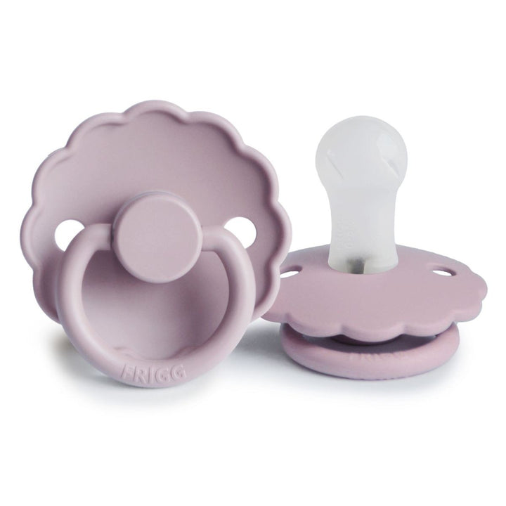 FRIGG Daisy Silicone Pacifier in Soft Lilac, sold by JBørn Baby Products Shop, Personalizable by JustBørn