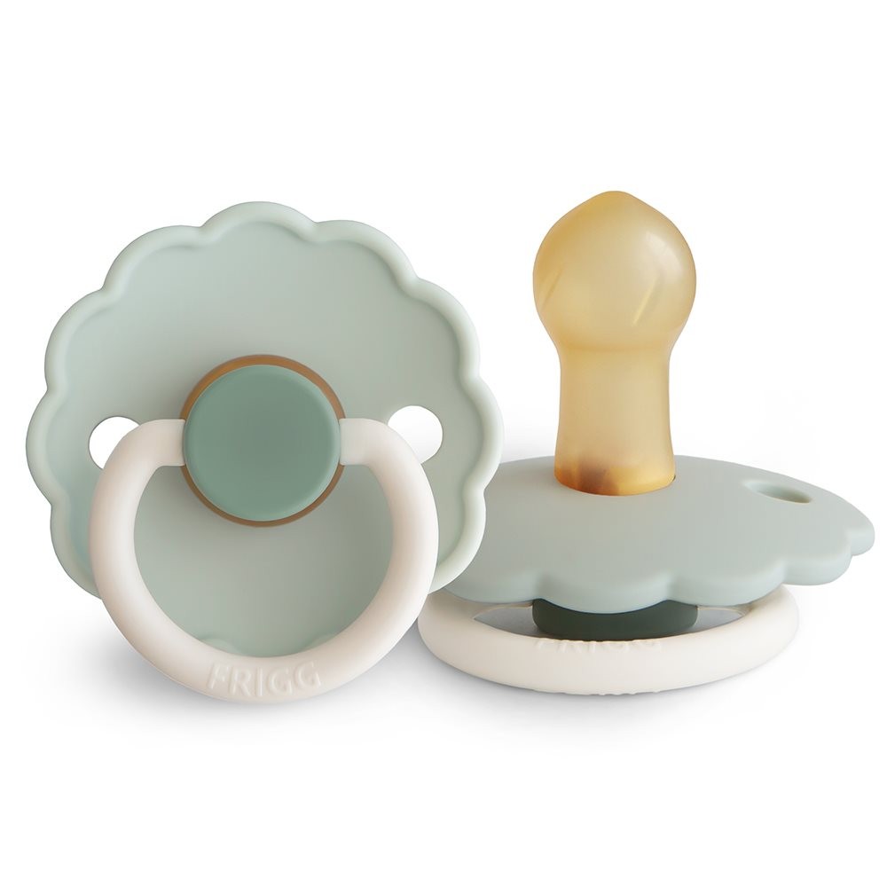 FRIGG Daisy Bloom Natural Rubber Latex Pacifier | Personalised Biscuit - Personalisable Baby Products Sold and Personalised by JustBørn