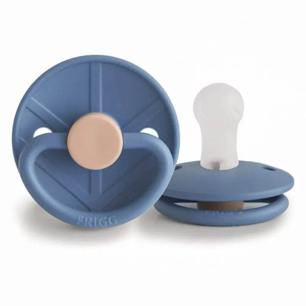 FRIGG Little Viking Silicone Pacifiers in Ocean View, sold by JBørn Baby Products Shop, Personalizable by JustBørn