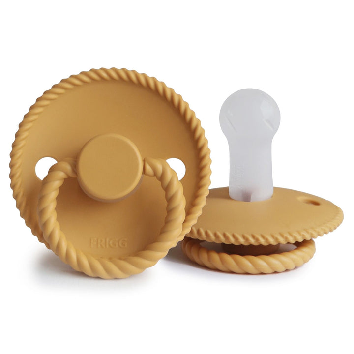 Honey Gold FRIGG Rope Silicone Pacifiers by FRIGG sold by JBørn Baby Products Shop