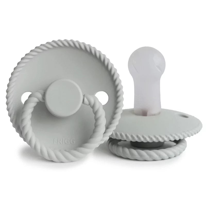 Silver Gray FRIGG Rope Silicone Pacifiers by FRIGG sold by JBørn Baby Products Shop