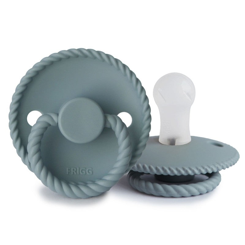 Stone Blue FRIGG Rope Silicone Pacifiers by FRIGG sold by JBørn Baby Products Shop