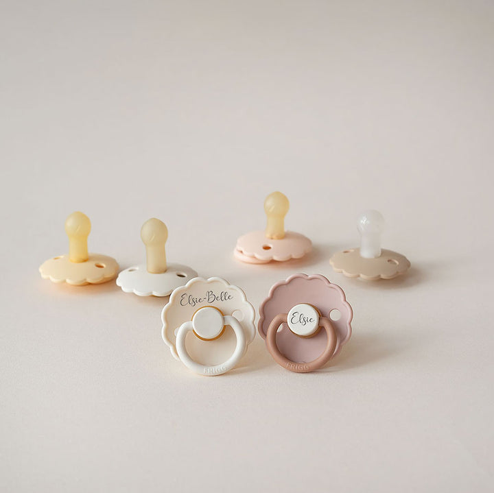 FRIGG Daisy Bloom Natural Rubber Latex Pacifier | Personalised - Personalisable Baby Products Sold and Personalised by JustBørn