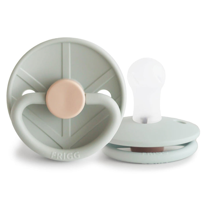 FRIGG Little Viking Silicone Pacifiers | Personalised Sage - Personalisable Baby Products Sold and Personalised by JustBørn