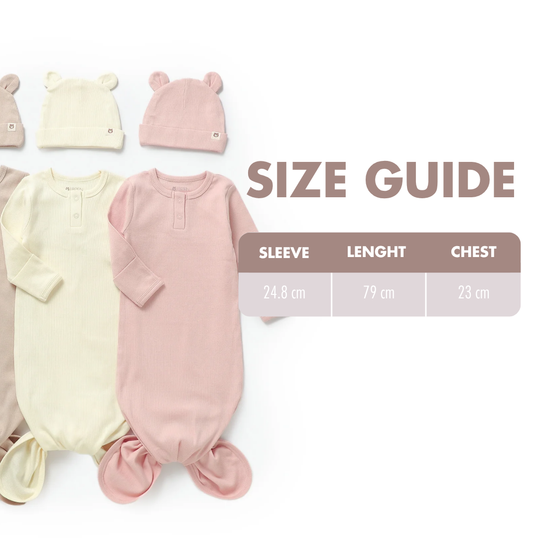 JBØRN Baby Gift Set | Organic Cotton Sleeping Gown & Comforter Gift Set - Personalisable Baby Products Sold and Personalised by JustBørn