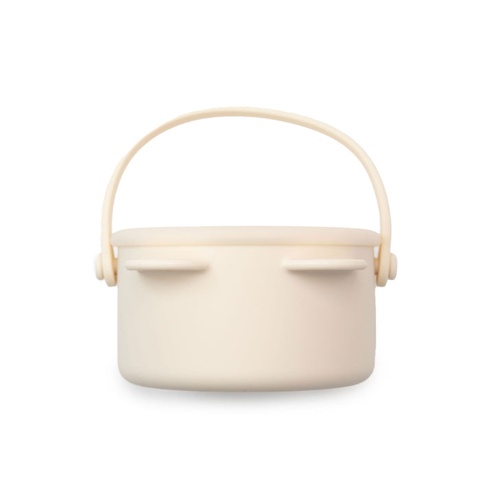 JBØRN Snack Cup With Lid & Handle | Personalise Ivory - Personalisable Baby Products Sold and Personalised by JustBørn