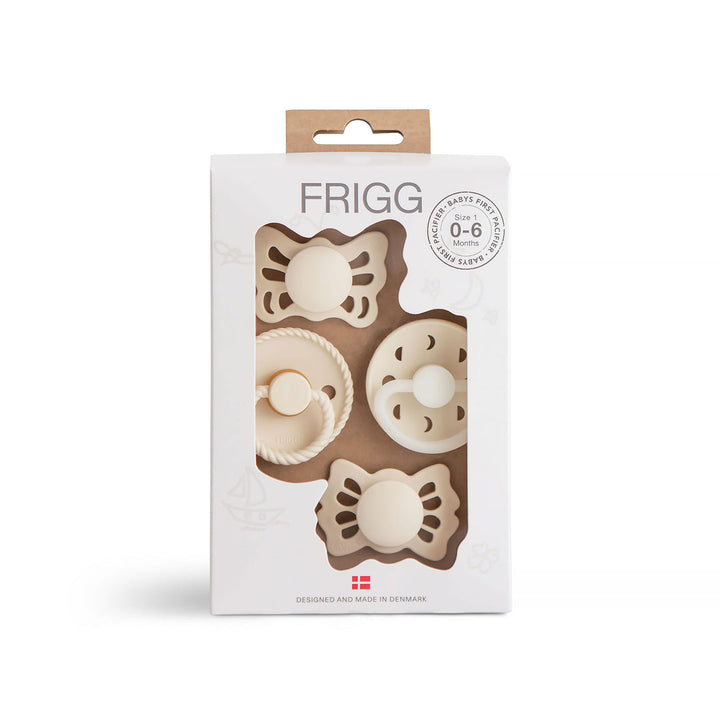 Moonlight Sailing Cream FRIGG Baby's First Pacifier Pack by FRIGG sold by JBørn Baby Products Shop