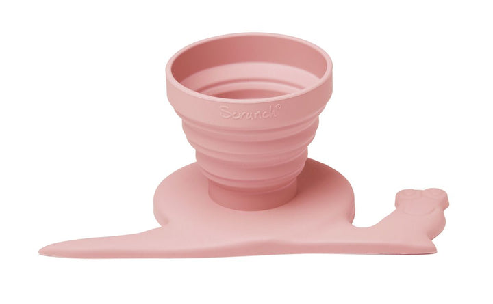 Scrunch Snail Water Measurer | Personalisable in Baby Pink, sold by JBørn Baby Products Shop, Personalizable by JustBørn