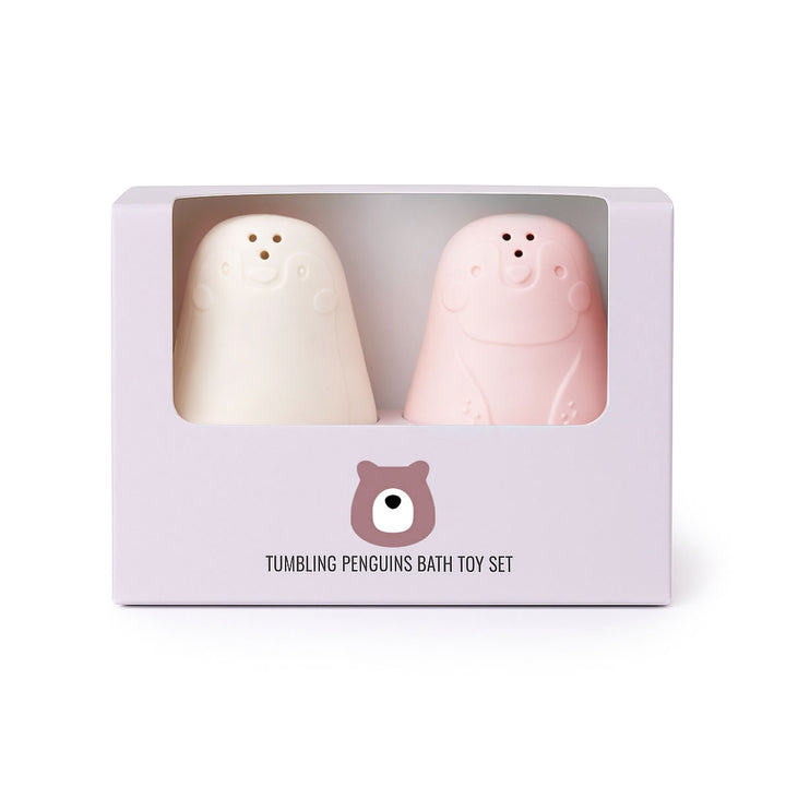 JBØRN Tumbling Penguins Bath Toy Set - Personalisable Baby Products Sold and Personalised by JustBørn