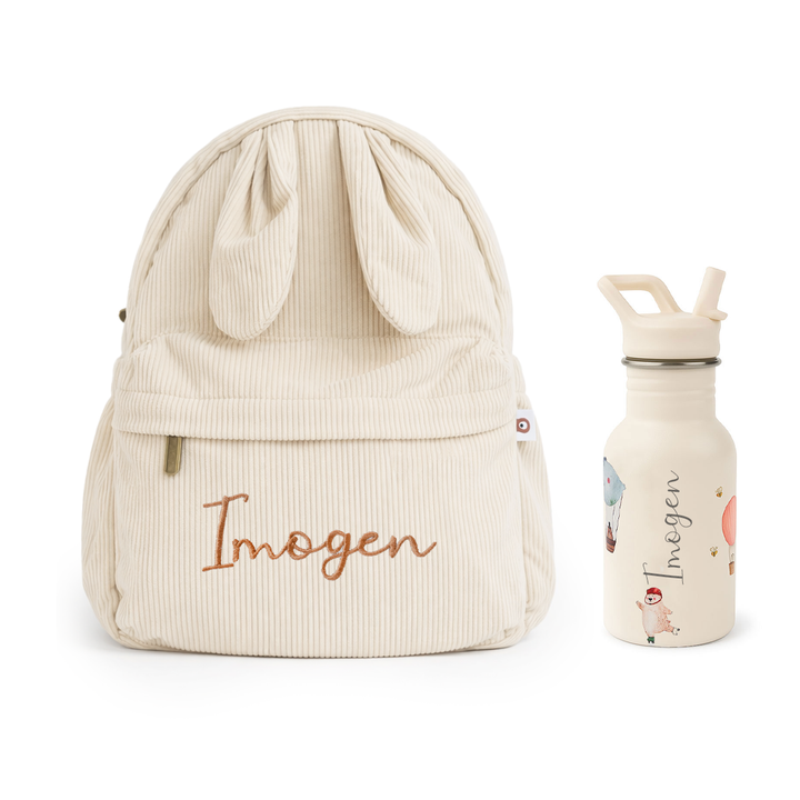 JBØRN Personalised Set | Backpack & Water Bottle Set - Personalisable Baby Products Sold and Personalised by JustBørn