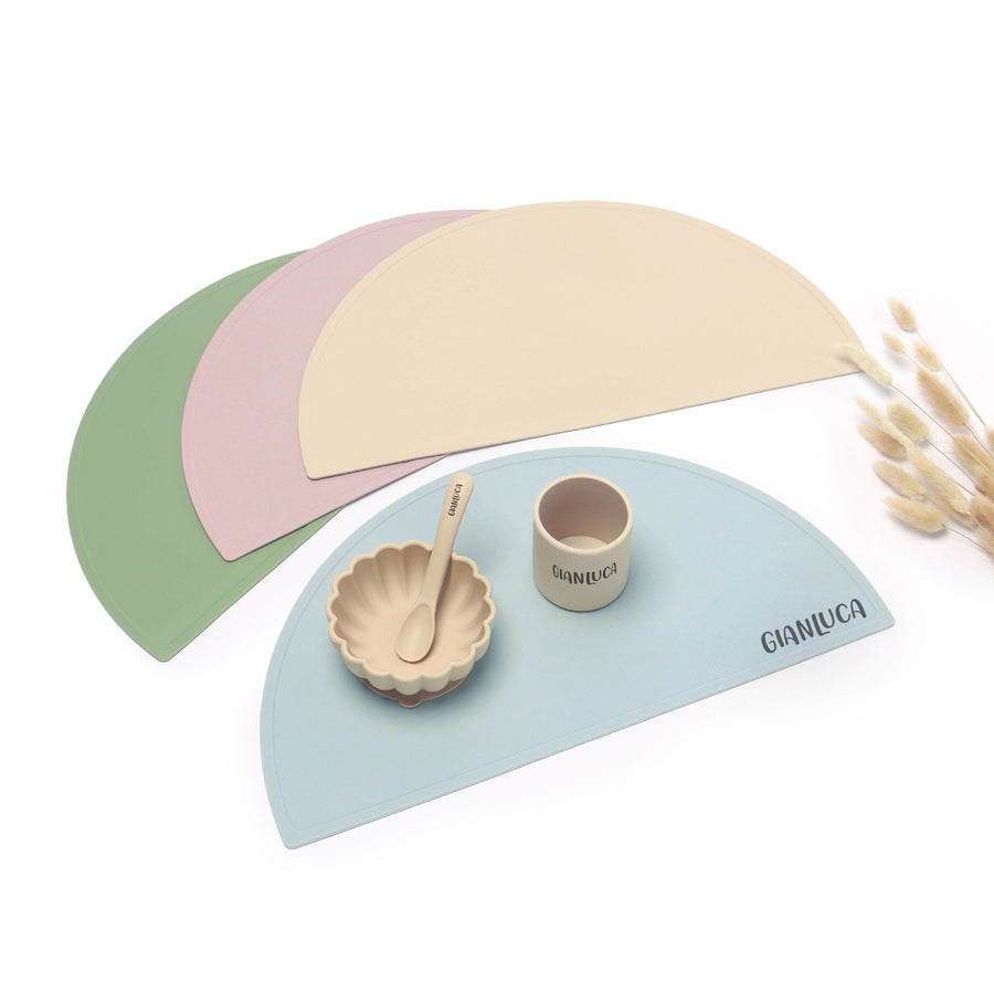 Blush JBØRN Silicone Placemat | Personalisable by Just Børn sold by JBørn Baby Products Shop
