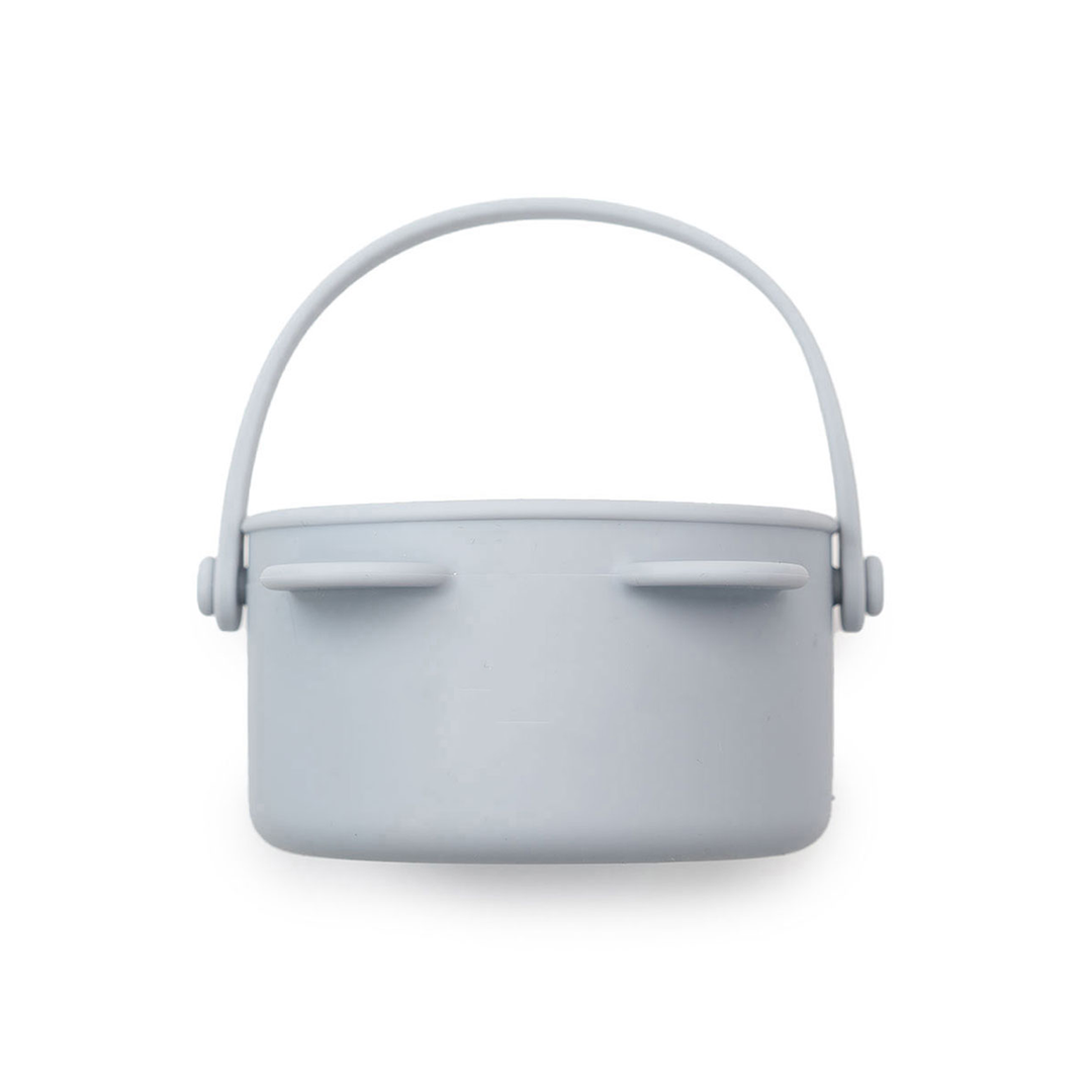 JBØRN Snack Cup With Lid & Handle | Personalise Powder Blue - Personalisable Baby Products Sold and Personalised by JustBørn