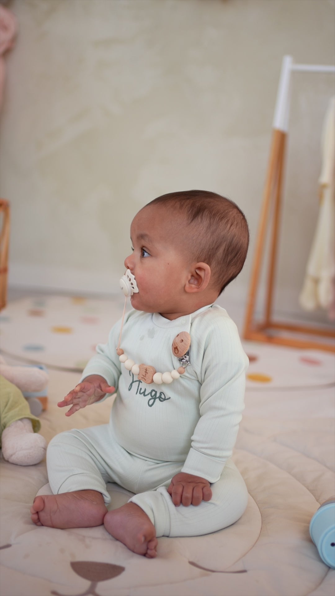 JBØRN Ribbed Bamboo Pyjama Set