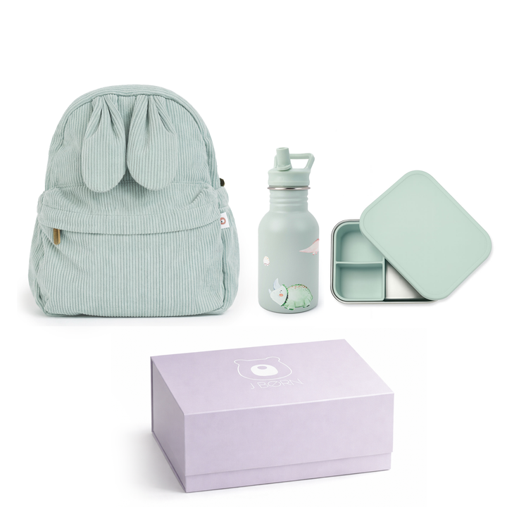 JBØRN Toddler Travel Bundle | Backpack, Water Bottle & Lunch Box Set - Personalisable Baby Products Sold and Personalised by JustBørn