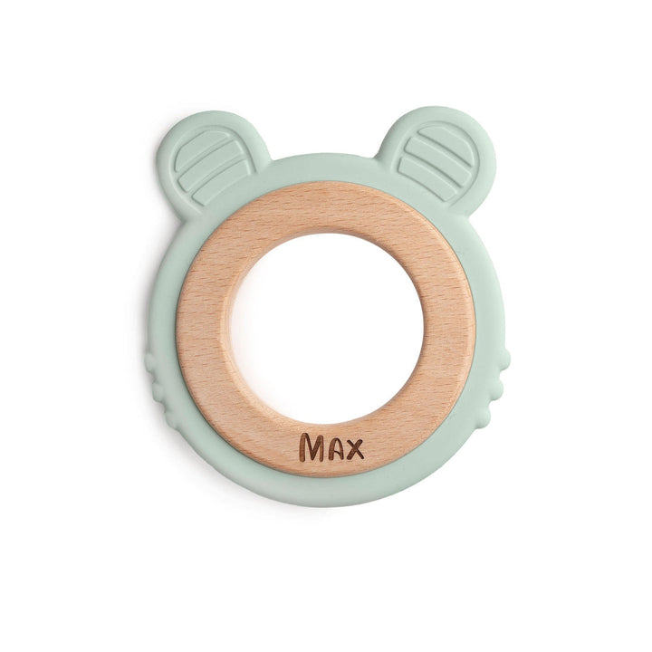 JBØRN Lion Teether Seafoam - Personalisable Baby Products Sold and Personalised by JustBørn