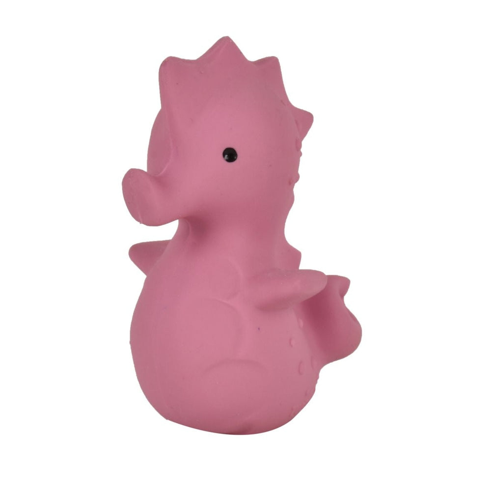Tikiri Natural Rubber Baby Teether Rattle & Bath Toy | Personalisable in Seahorse, sold by JBørn Baby Products Shop, Personalizable by JustBørn