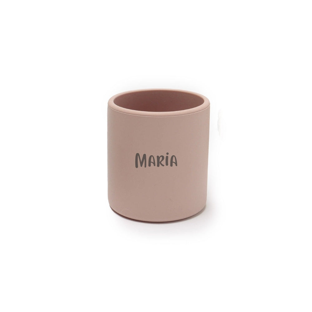 JBØRN Silicone Drinking Cup | Personalisable in Blush, sold by JBørn Baby Products Shop, Personalizable by JustBørn