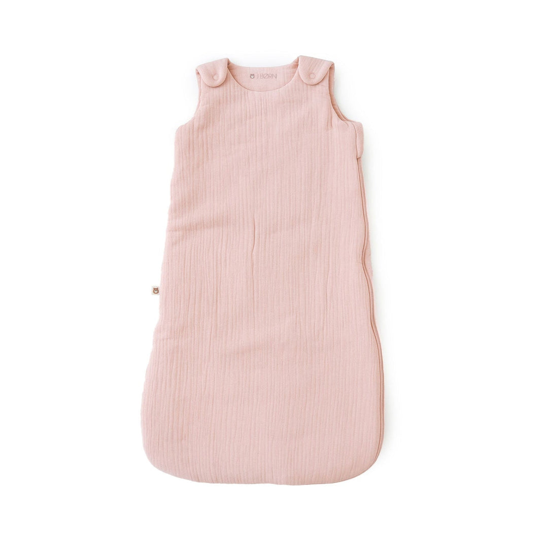JBØRN Organic Cotton Muslin Sleep Bag | 0-6 Months Blush No - Personalisable Baby Products Sold and Personalised by JustBørn